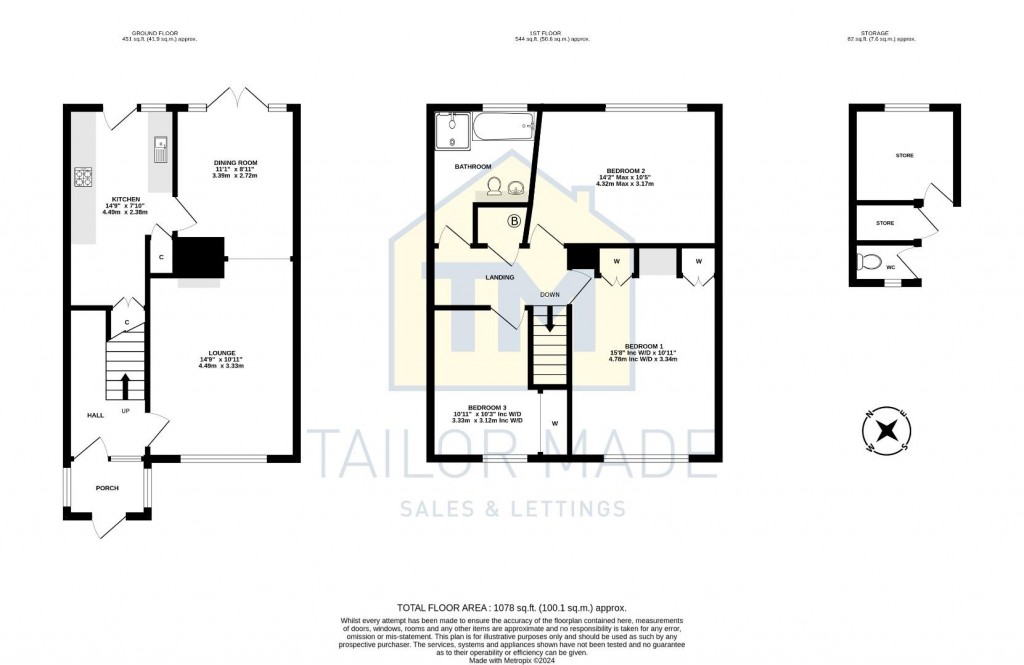 Floorplans For Barnfield Avenue, Allesley Village, Coventry - NO CHAIN