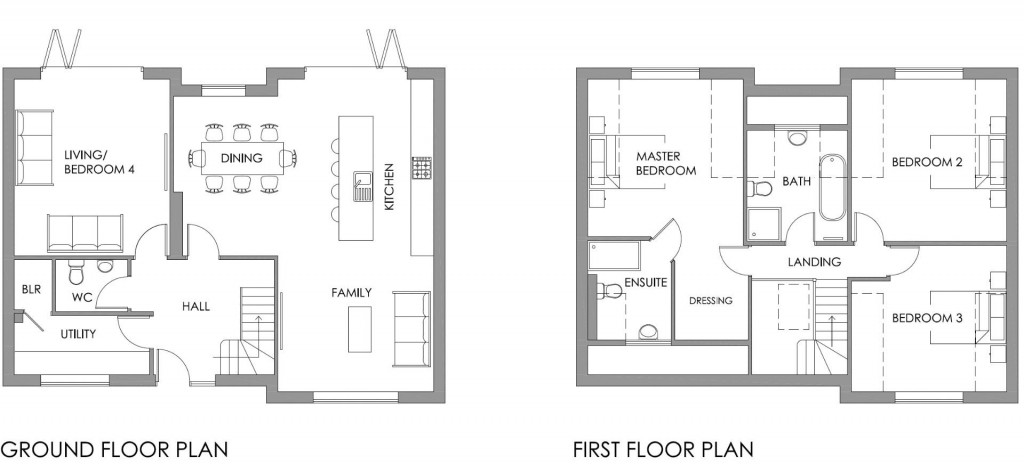 Floorplans For The Birches, Tamworth Road, Fillongley, CV7 - BRAND NEW HOME