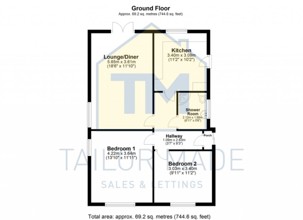Floorplans For Berwick Close, Mount Nod, Coventry - NO ONWARD CHAIN