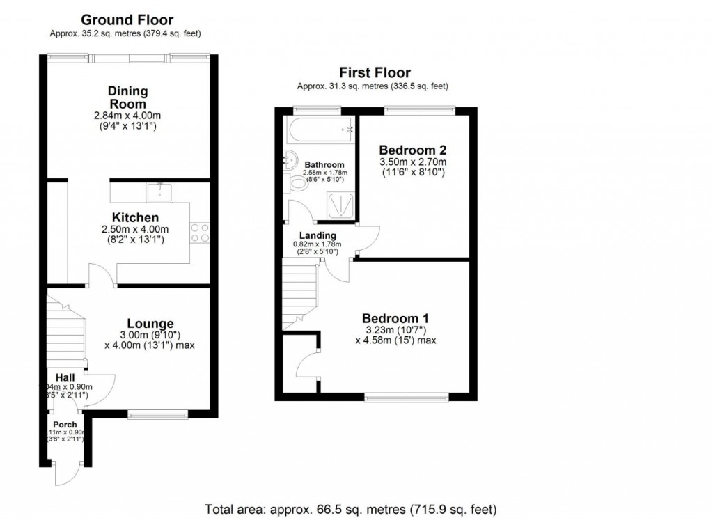 Floorplans For Chalfont Close, Allesley Park, Coventry - NO CHAIN