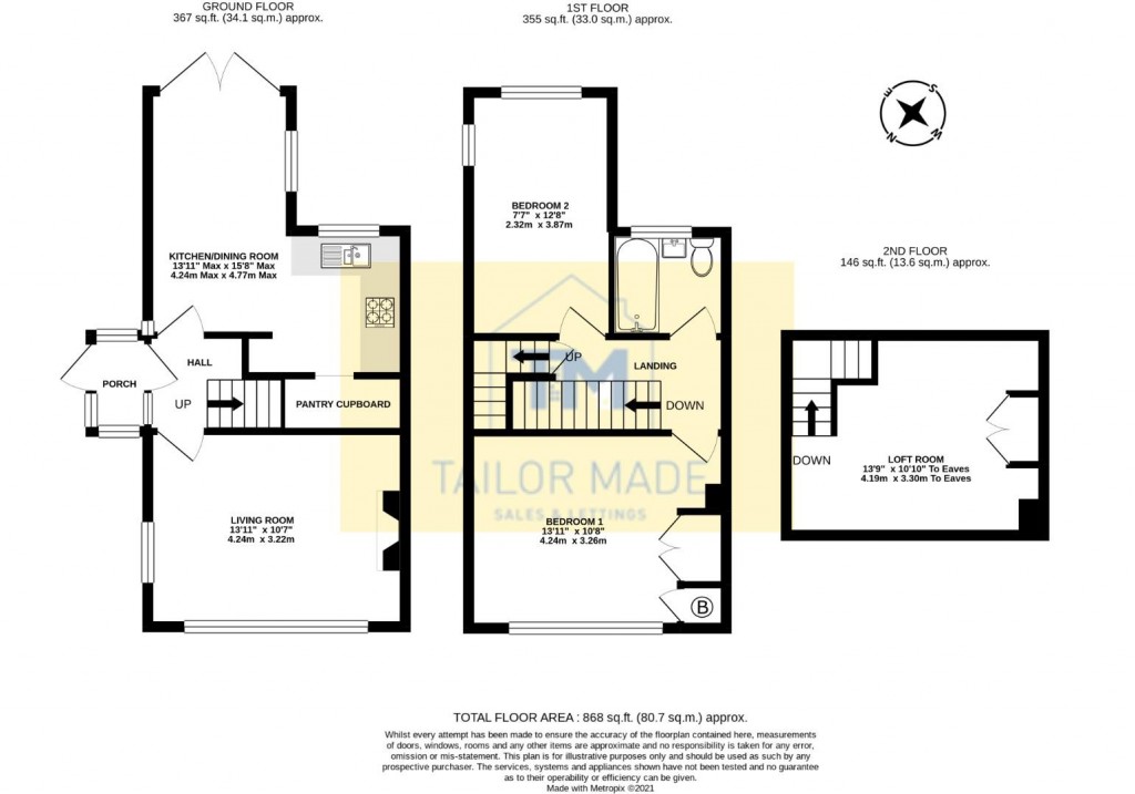 Floorplans For The Chilterns, Allesley Park, Coventry
