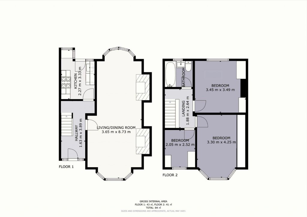 Floorplans For Billing Road, Chapelfields, Coventry