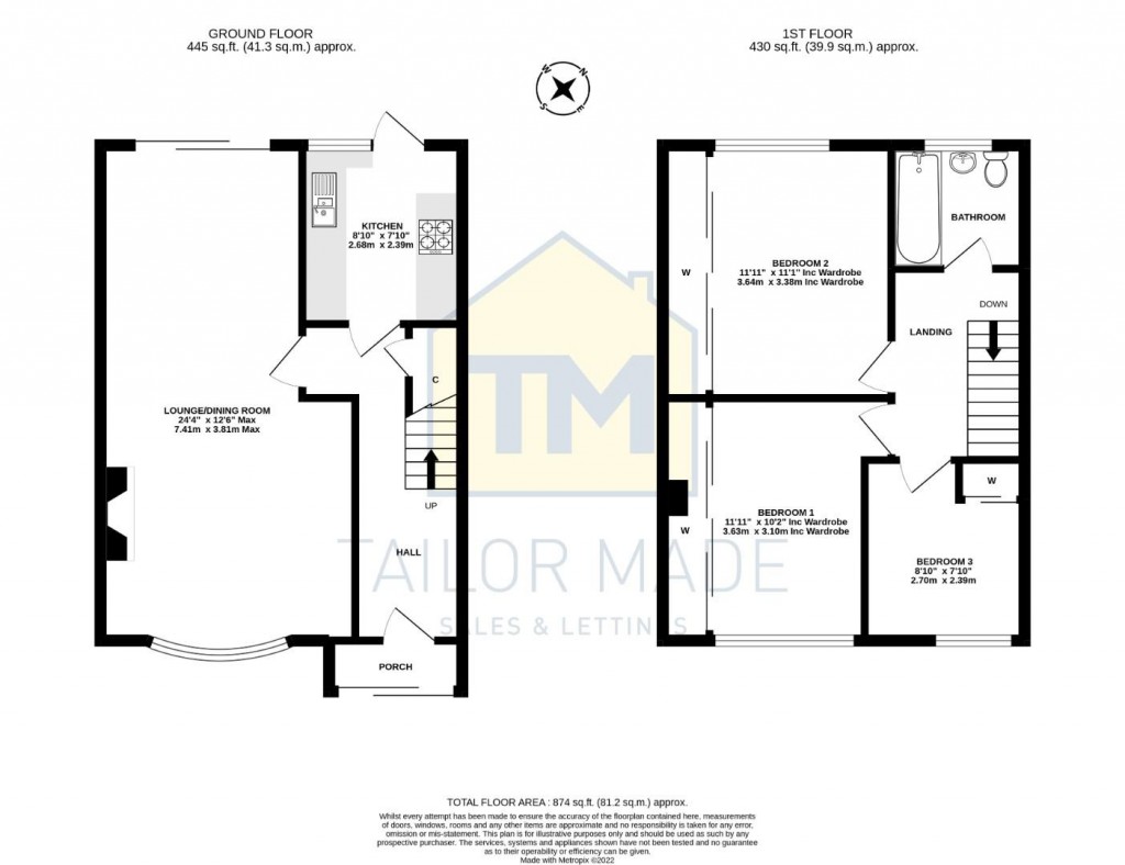 Floorplans For Wendover Rise, Allesley Park, Coventry - NO CHAIN