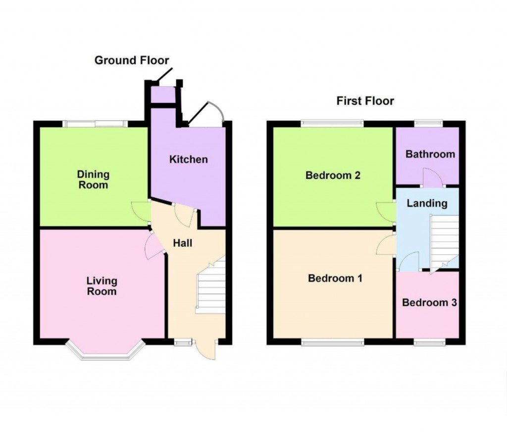 Floorplans For Welsh Road, Stoke, Coventry, CV2 - Three Bedroom Terrace, Quiet Location