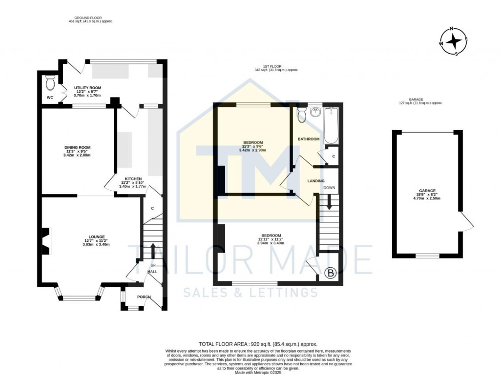 Floorplans For Broad Lane, Eastern Green, Coventry - LARGE GARDEN & NO CHAIN