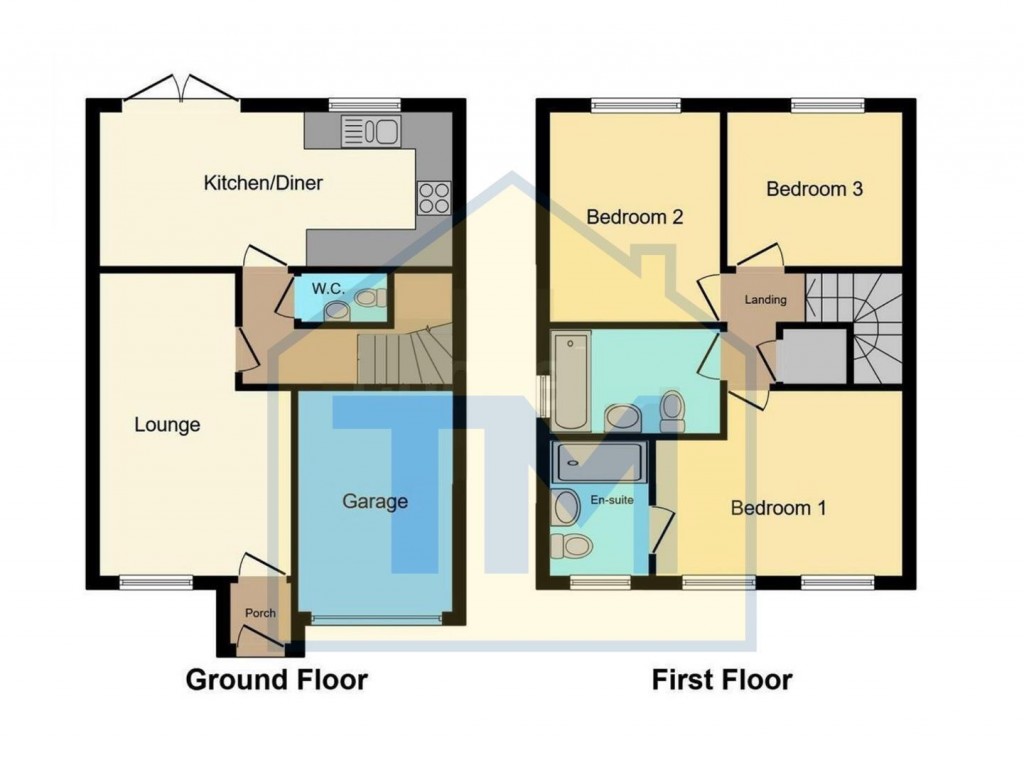 Floorplans For George Ebburn Close, Potters Green, Coventry