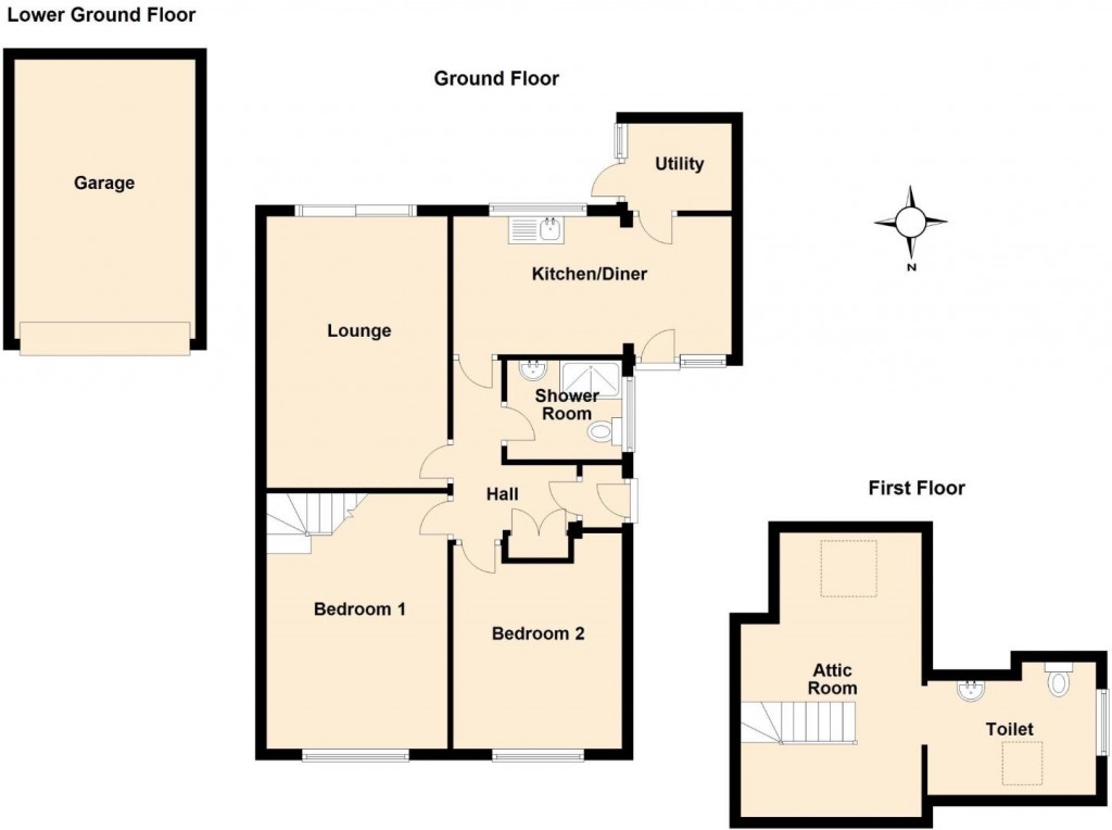 Floorplans For Mount Nod Way, Mount Nod, Coventry