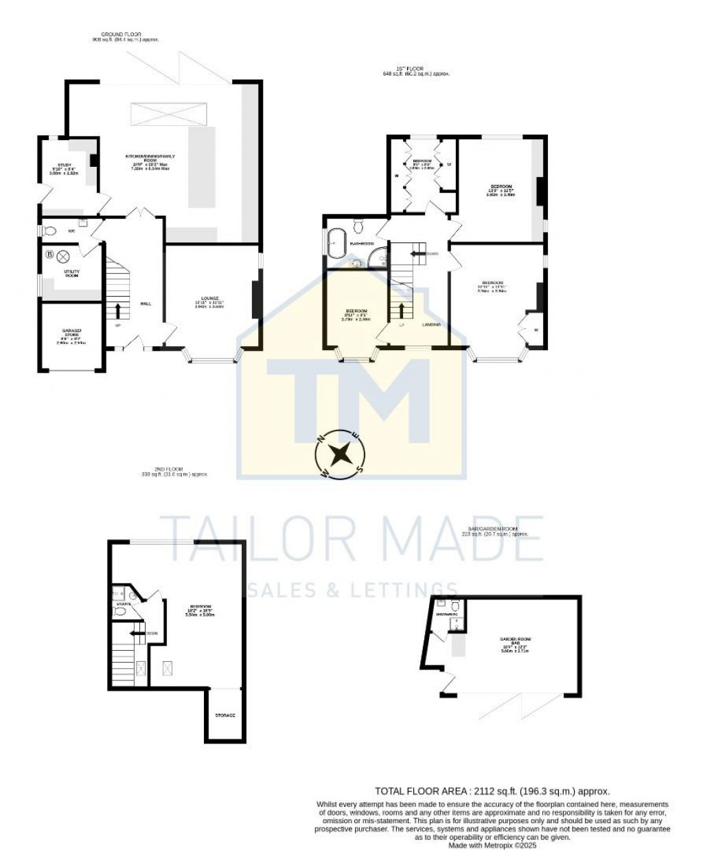 Floorplans For Baginton Road, Stivichall, Coventry - Detached Garden Room & Outdoor Kitchen