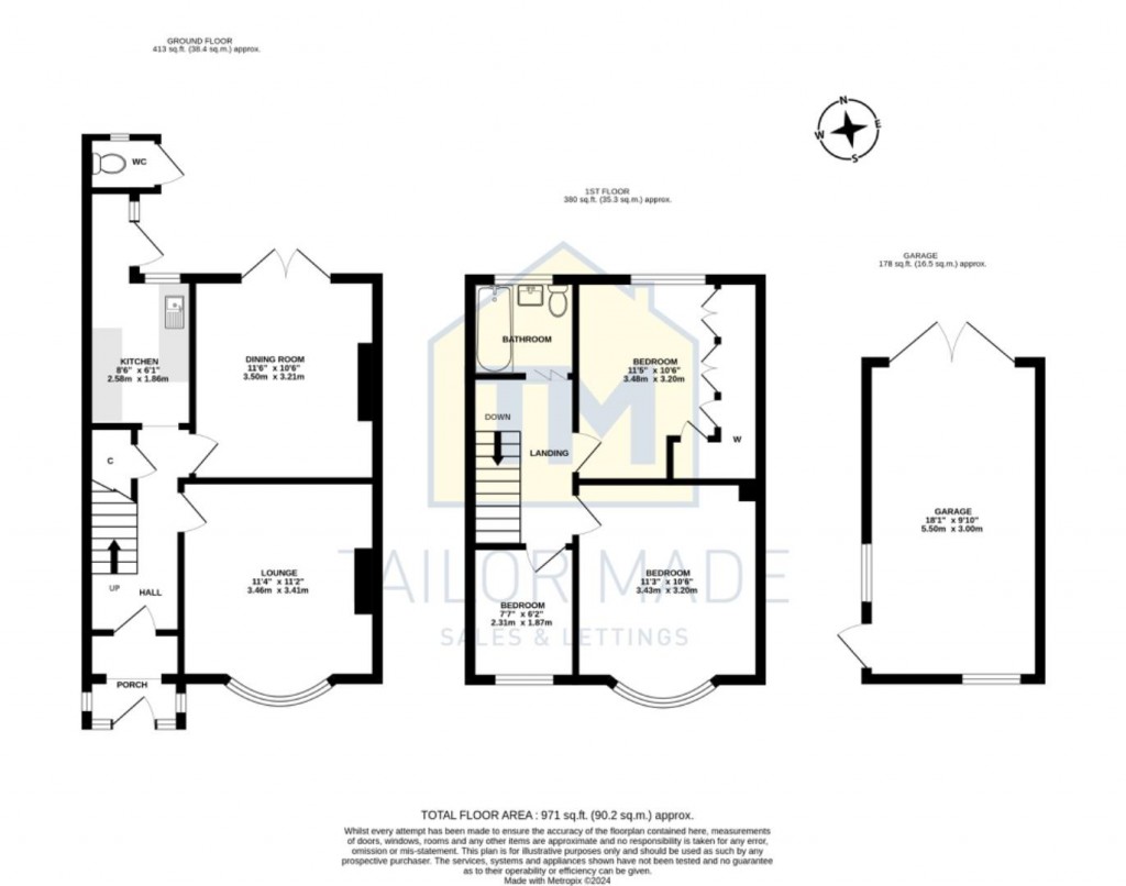 Floorplans For Wyken Croft, Coventry - Refurbished Traditional Mid Terrace