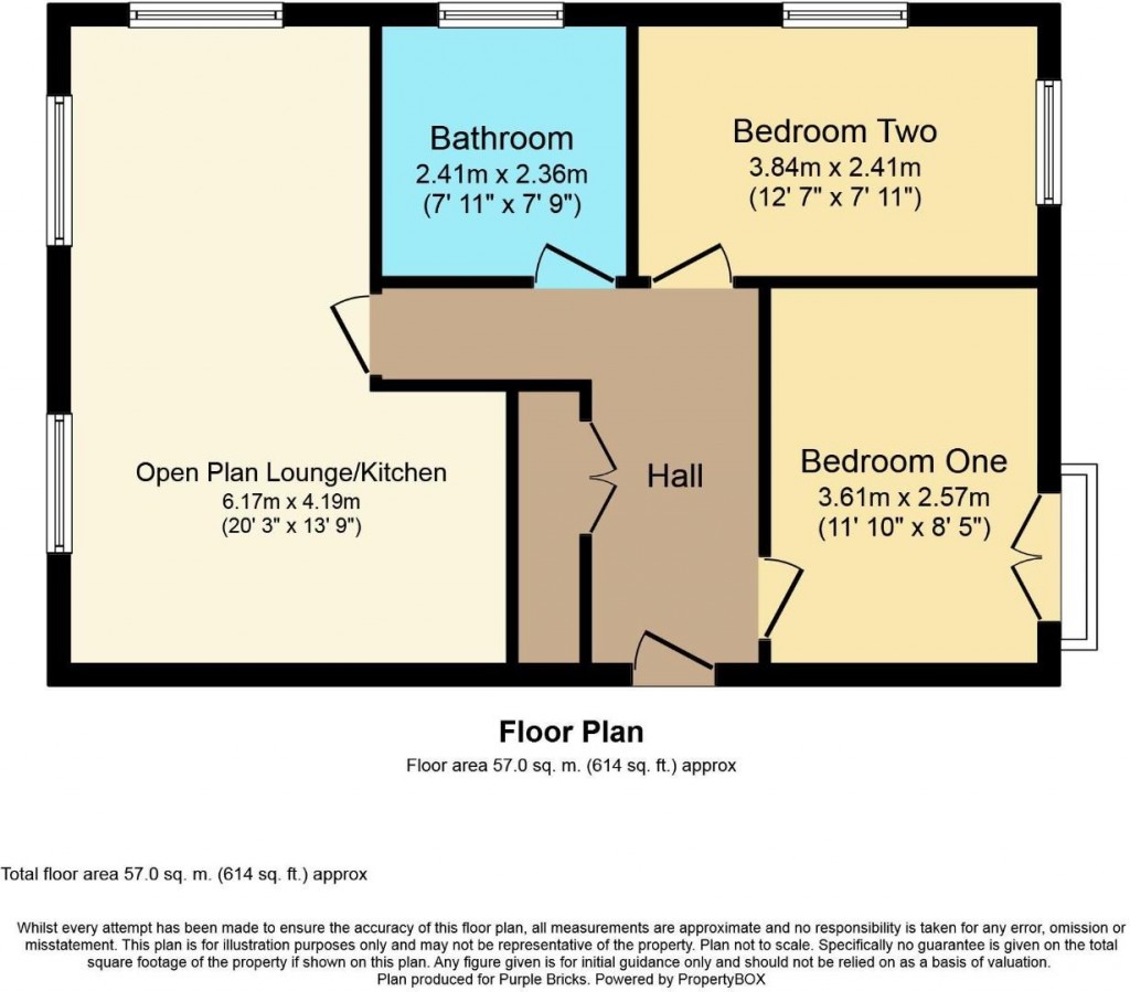 Floorplans For Childer House, Childer Close, Coventry - TOP FLOOR APARTMENT