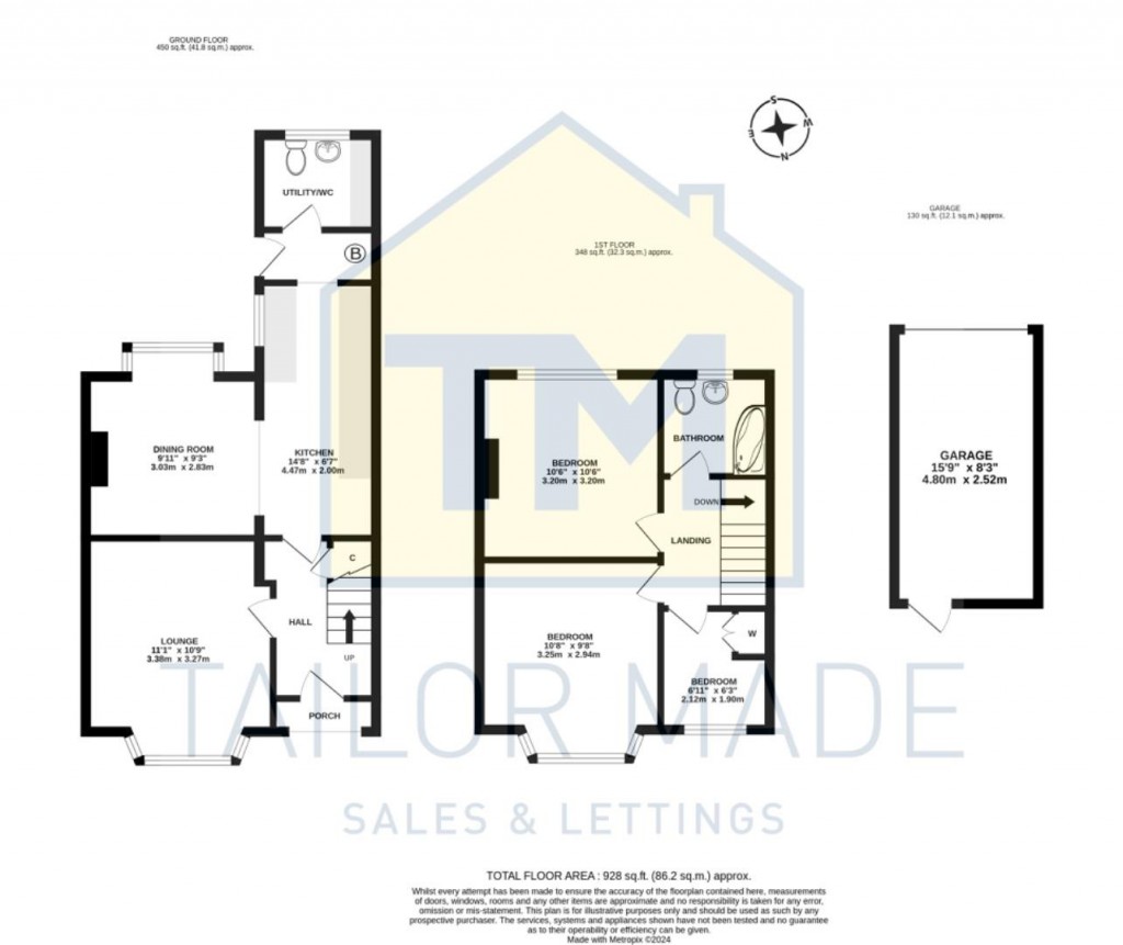 Floorplans For Erithway Road, Finham, Coventry