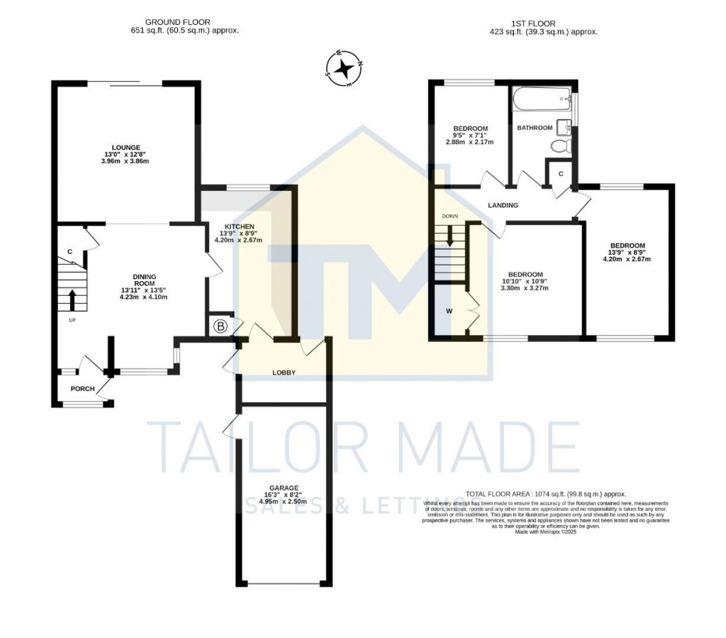 Floorplans For Porlock Close, Styvechale, Coventry