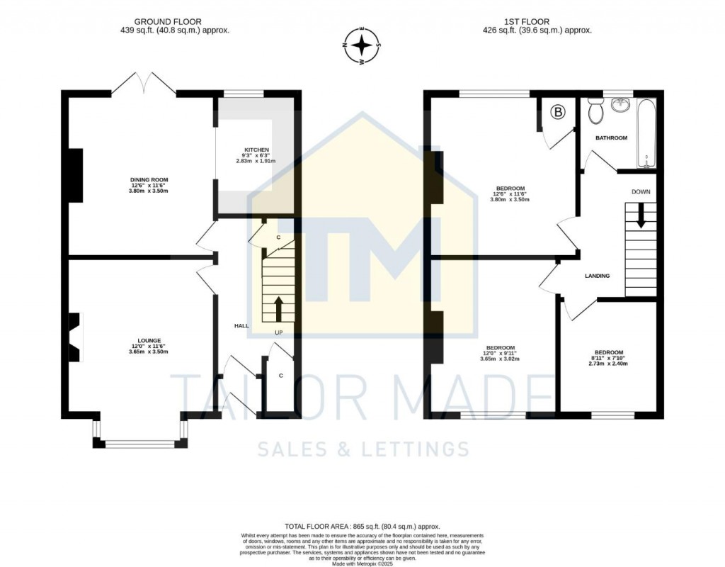 Floorplans For Glendower Avenue, Whoberley, Coventry