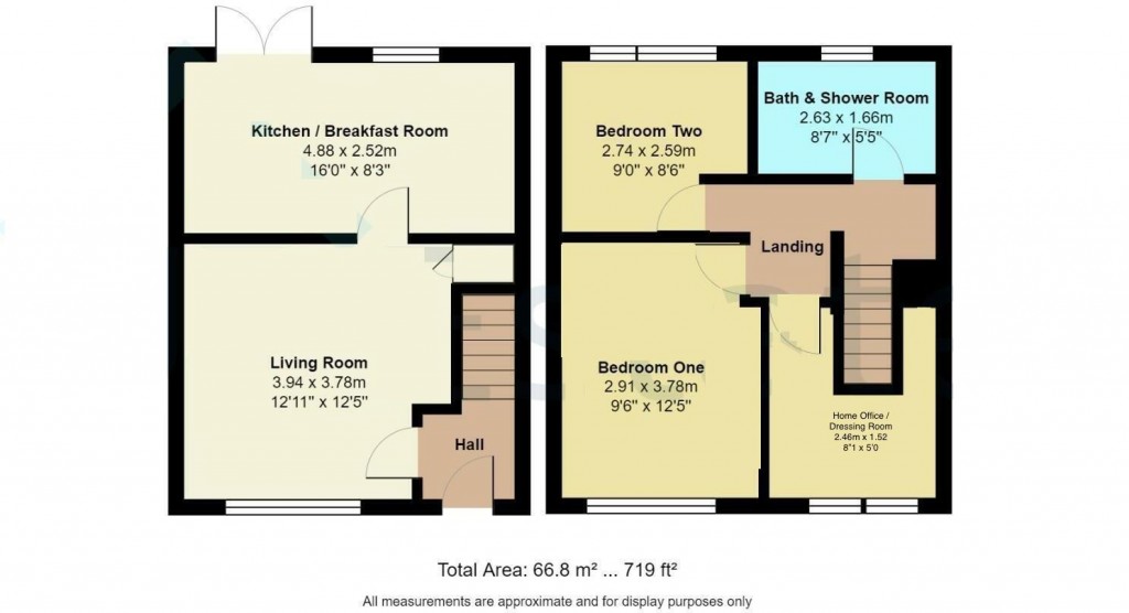 Floorplans For Grant Road, Binley, Coventry - TWO BEDROOMS + HOME OFFICE