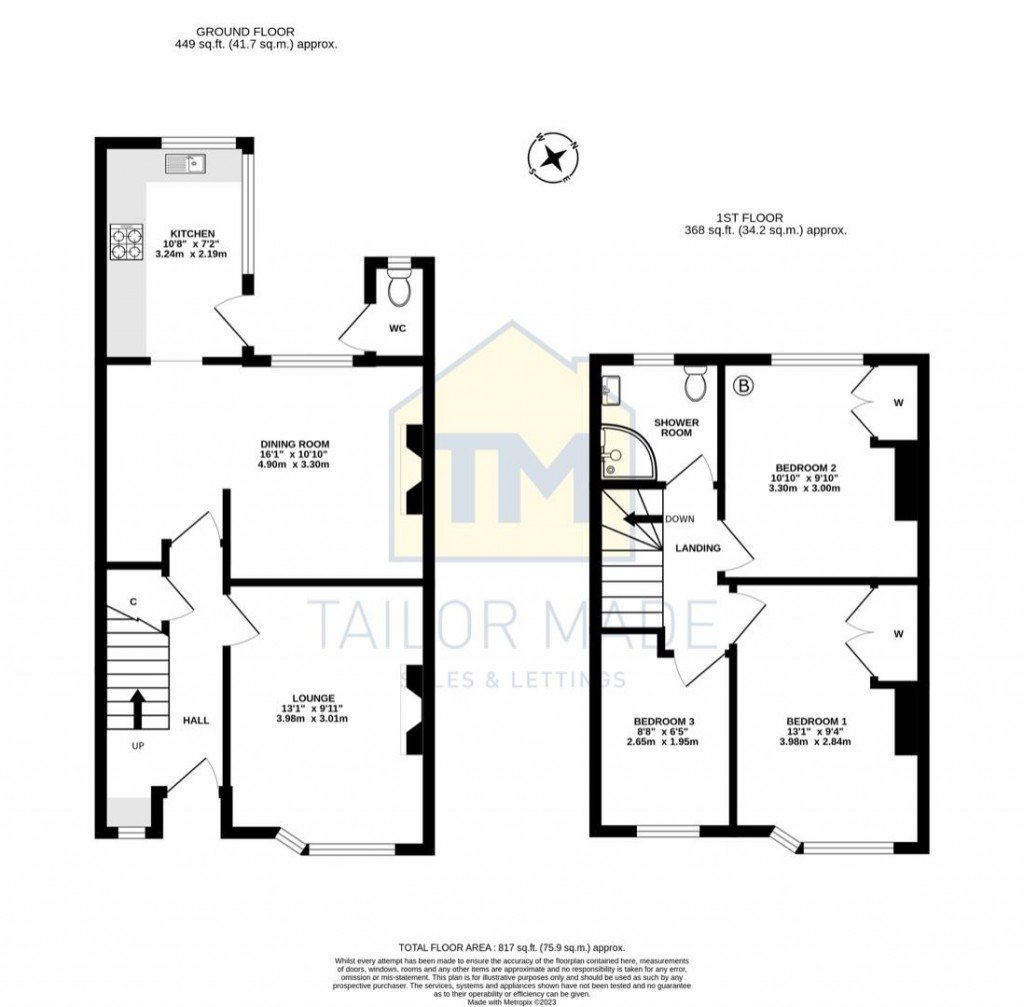 Floorplans For Lincroft Crescent, Chapelfields, Coventry, CV5