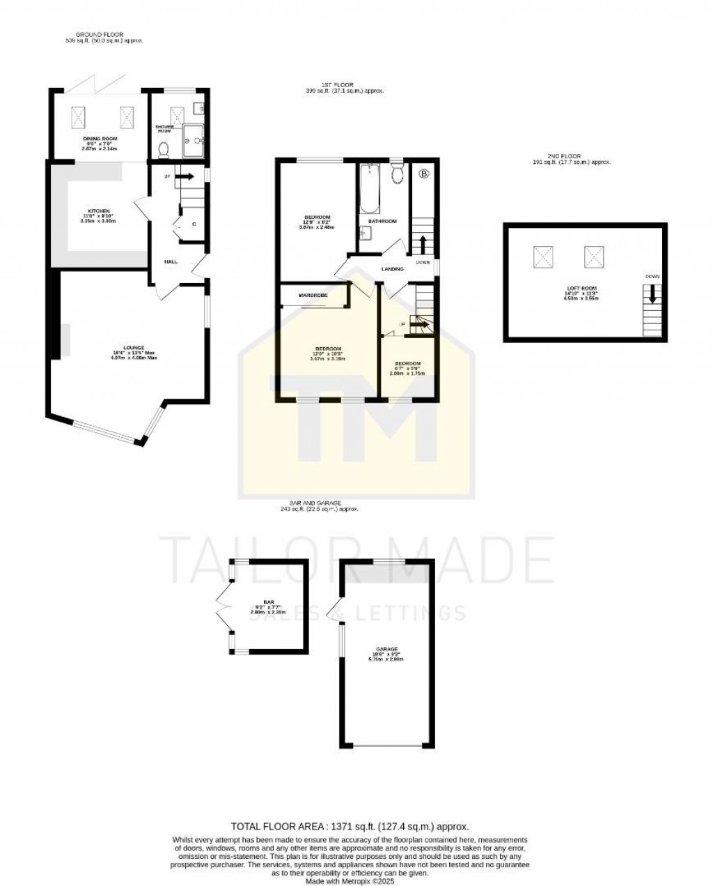Floorplans For Braemar Close, Norton Hill Estate, Coventry