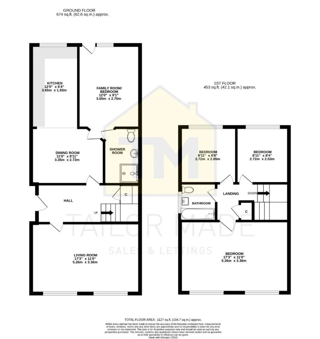 Floorplans For Perth Rise, Mount Nod, Coventry - Width Extension