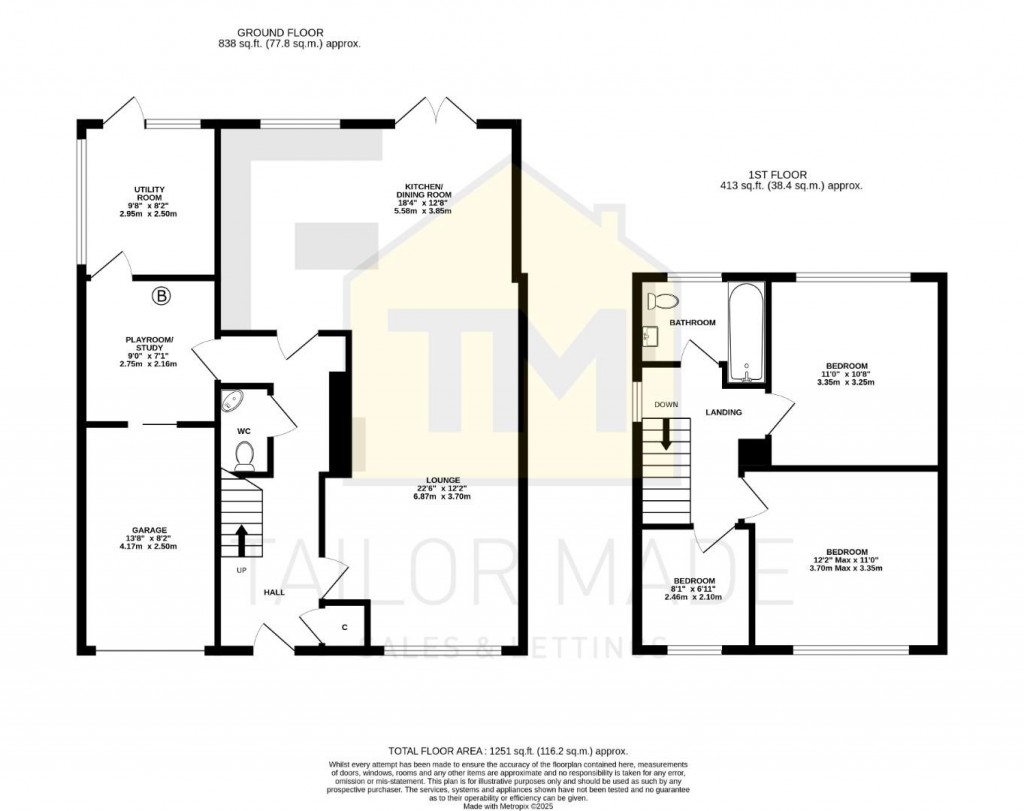 Floorplans For Beausale Croft, Mount Nod, Coventry - Extended and Renovated Throughout