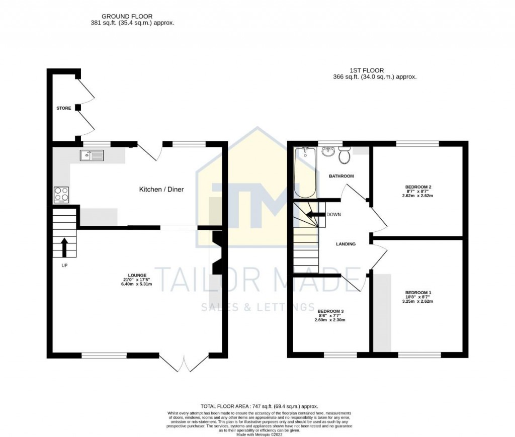 Floorplans For Sutherland Avenue, Mount Nod, Coventry
