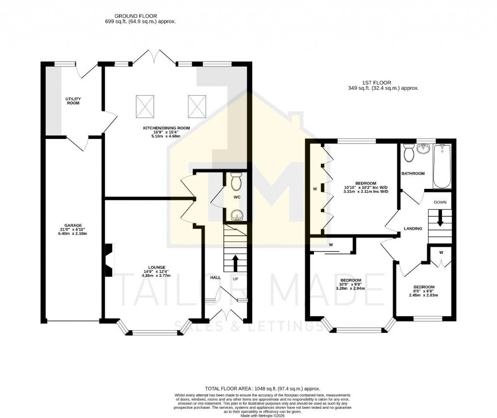 Floorplans For Dulverton Avenue, Chapelfields, Coventry - Extended Kitchen / Diner