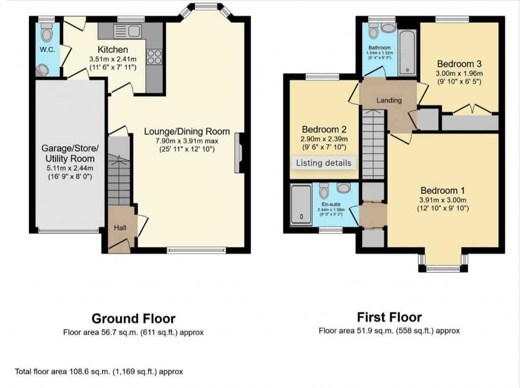 Floorplans For Oak Way, Bannerbrook, Coventry - NO ONWARD CHAIN
