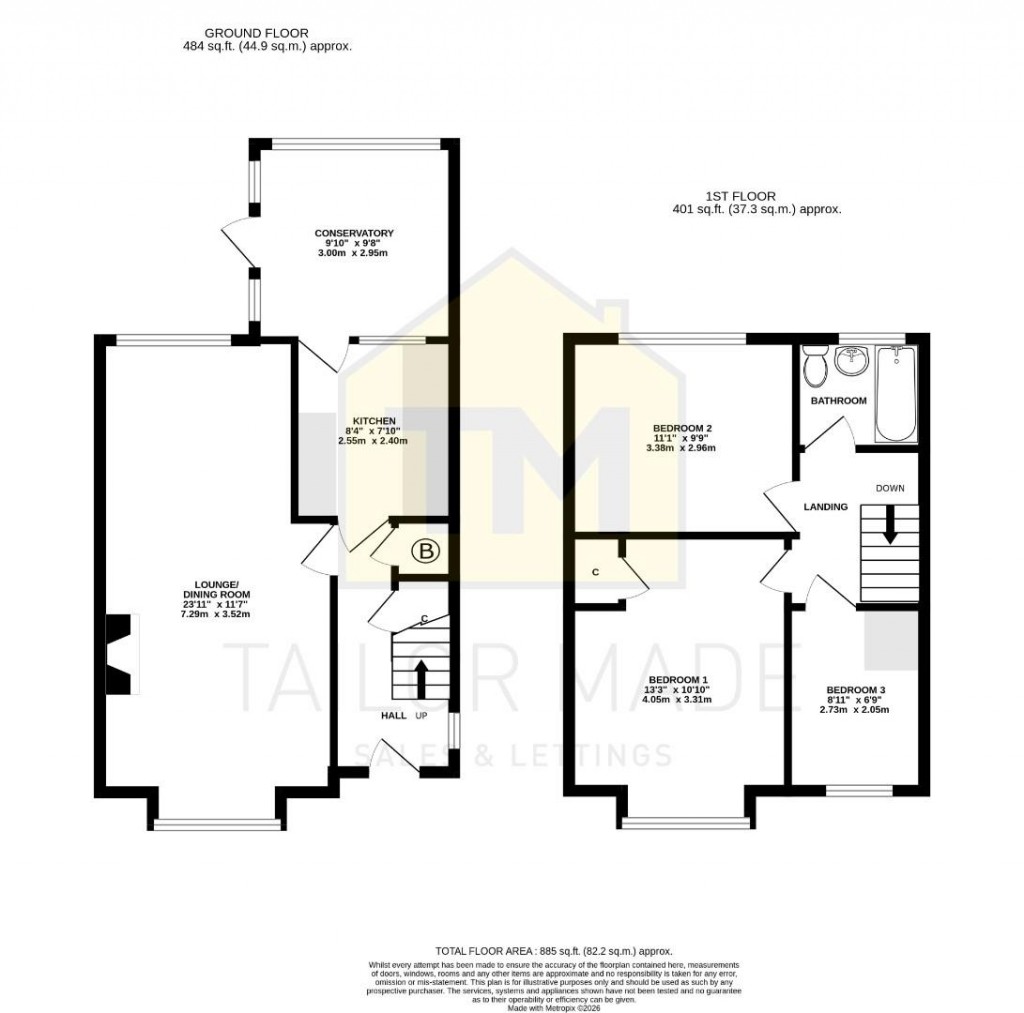 Floorplans For Bletchley Drive, Allesley Park, Coventry - NO ONWARD CHAIN