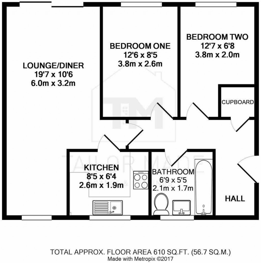 Floorplans For Woodgate House, Penruddock Drive, Coventry