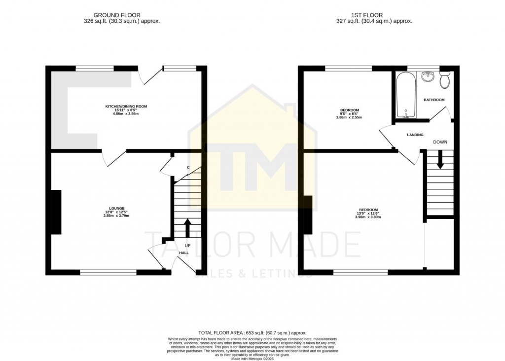 Floorplans For Grant Road, Lower Stoke, Coventry