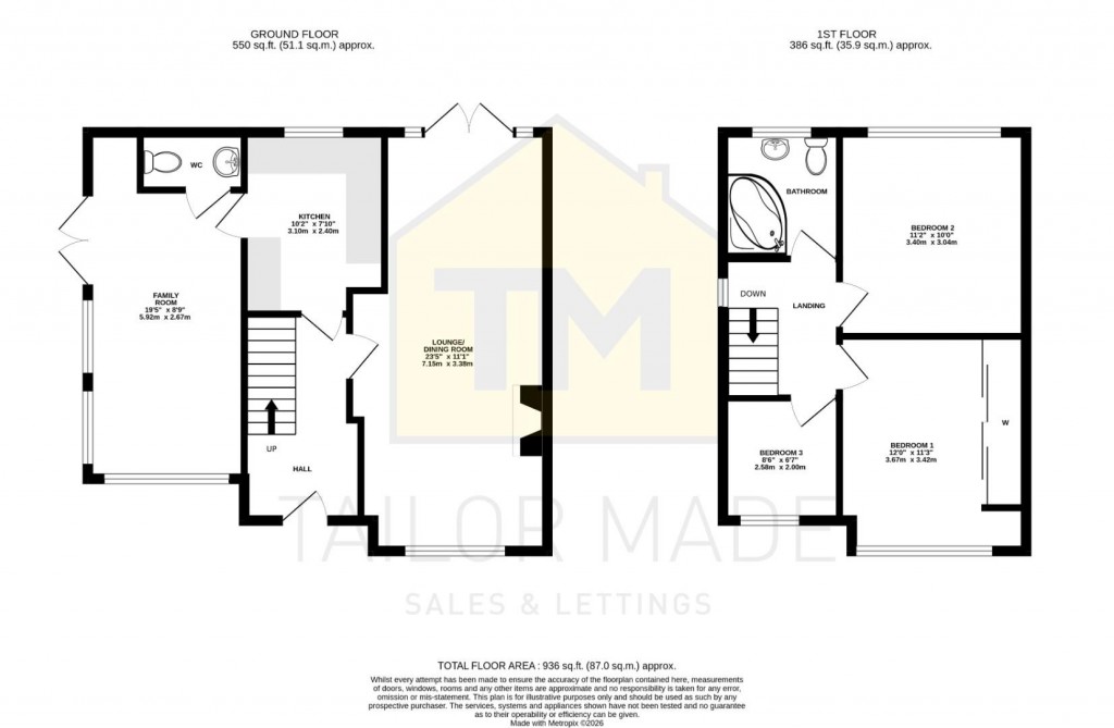 Floorplans For Frilsham Way, Allesley Park, Coventry - NO ONWARD CHAIN