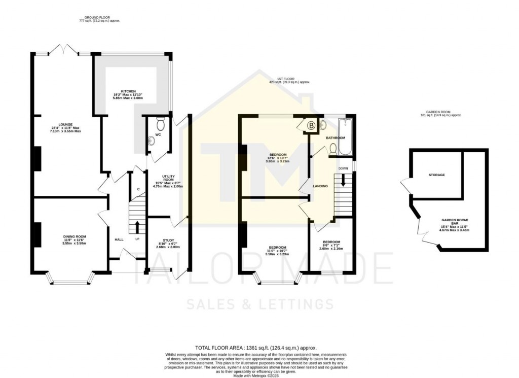 Floorplans For High Street, Keresley, Coventry