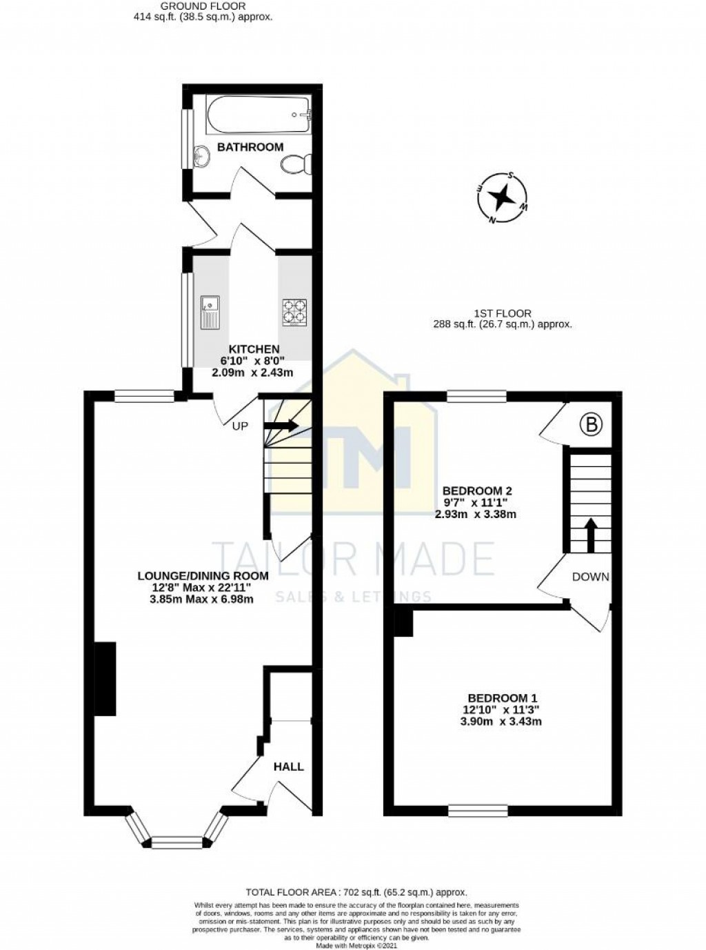 Floorplans For Highland Road, Coventry -  TWO BED, EXCELLENT EARLSDON LOCATION