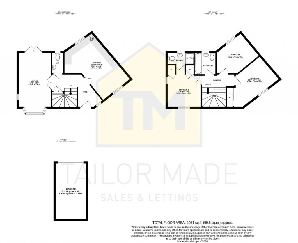 Floorplans For Jefferson Way, Bannerbrook Park, Coventry - Garage and Parking