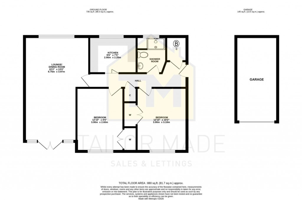 Floorplans For The Pines, Cromwell Lane, Coventry - Large Garden, Parking & Garage