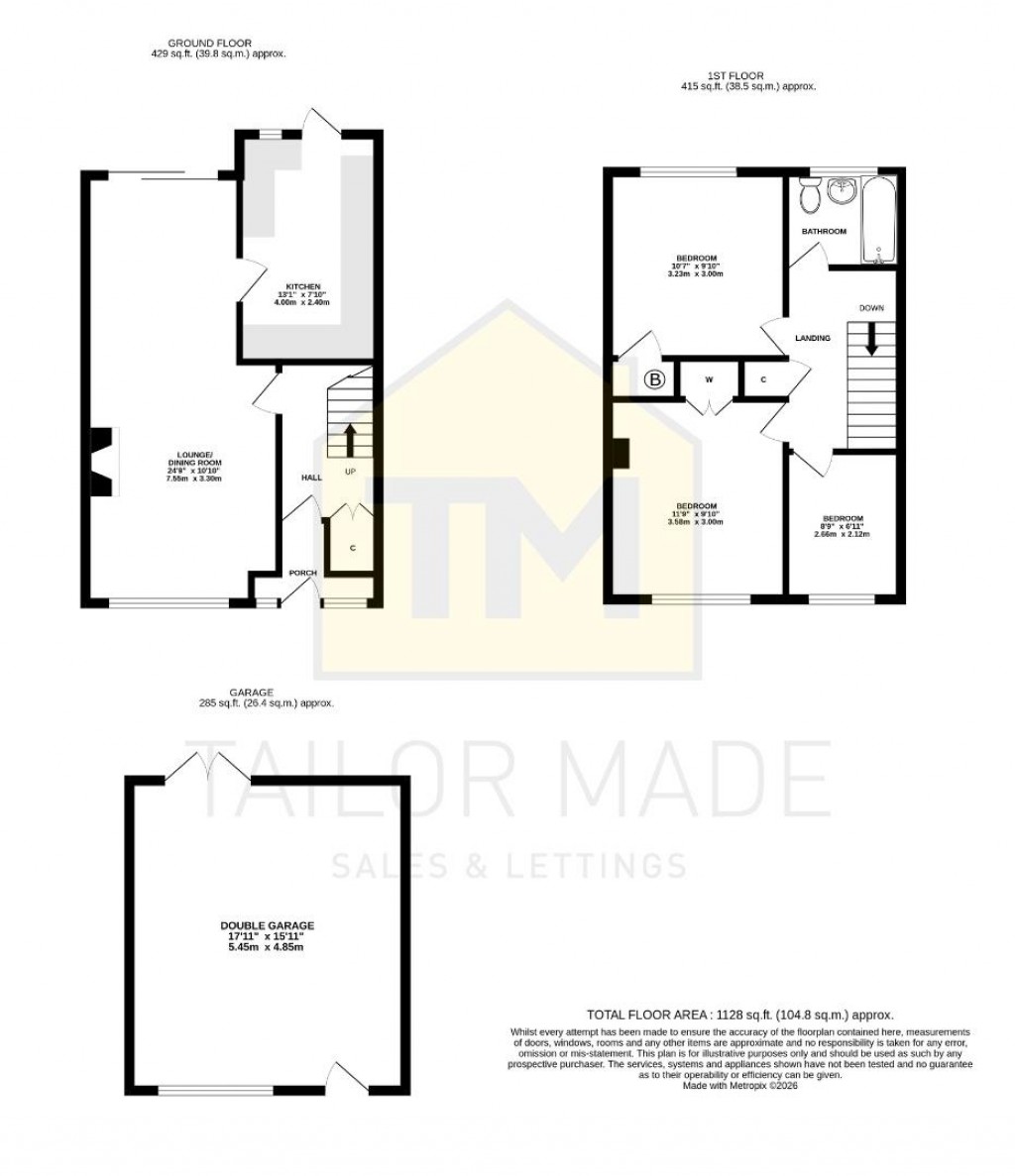 Floorplans For Shottery Close, Mount Nod, Coventry
