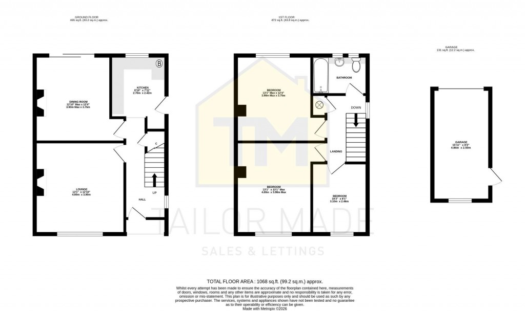Floorplans For Aldbury Rise, Allesley Park, Coventry
