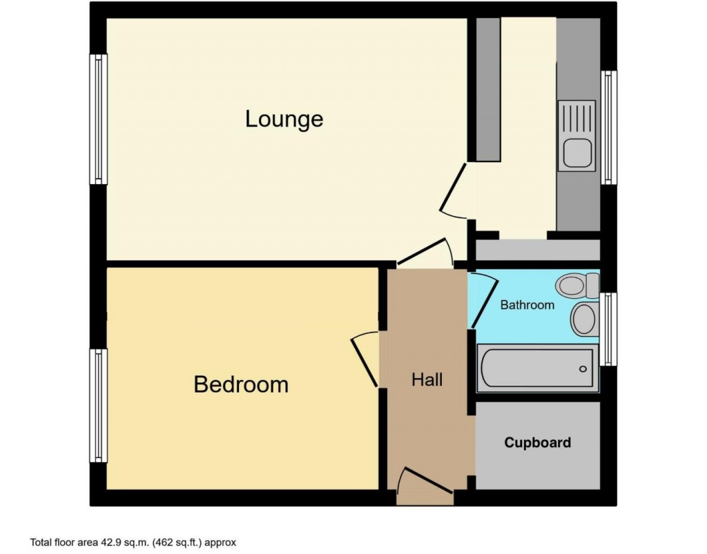 Floorplans For Bushberry Avenue, Tile Hill, Coventry